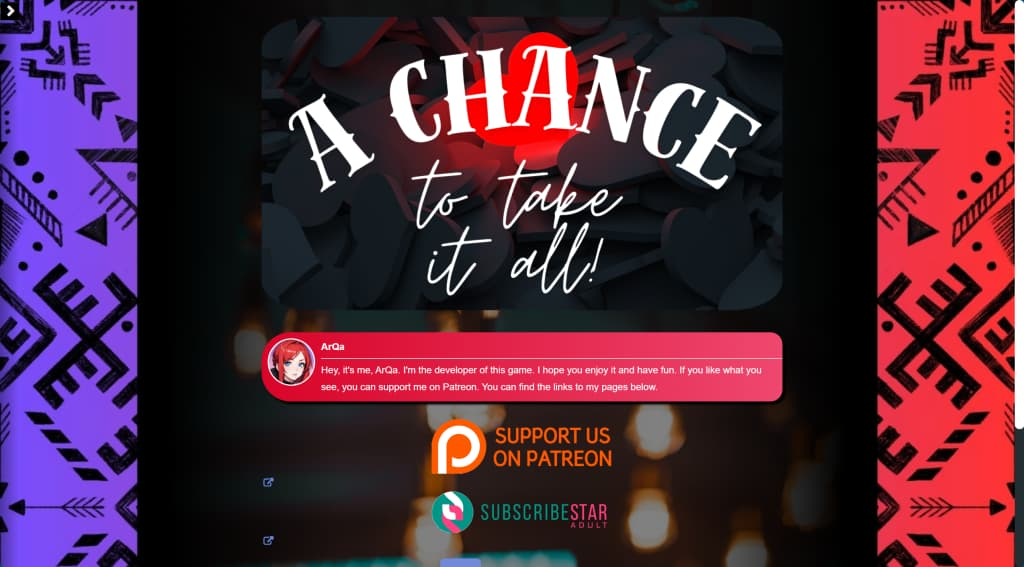 图片[1]-【PC】一个拥有一切的机会 A chance to take it all v0.6 HD超清赞助版【HTML/机翻/真人全动态】-XDGAMES - 专注单机游戏试玩及正版推荐!